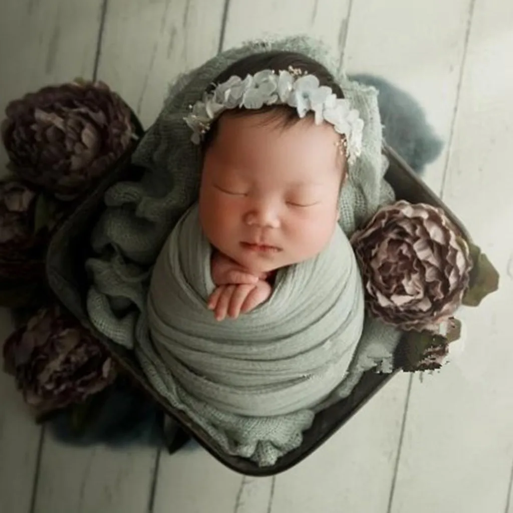 Креативное эластичное одеяло в стиле ретро для новорожденных Детская фотография