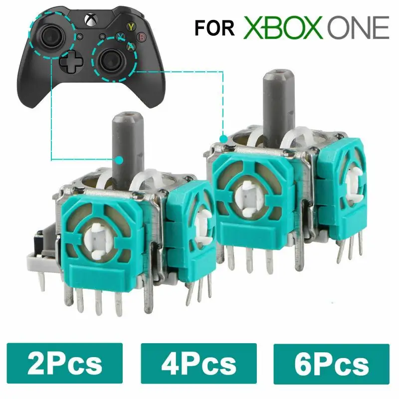 

2/4 PCS 3D Analog Joystick Sensor Module Potentiometer & Thumb Stick For XBox One Original PS4 Pro Slim PS 4 Controller