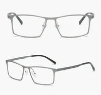 fashion cool business men ultralight al mg full rim frame custom made myopia glasses 1 to 6 and reading glasses 1 to 4