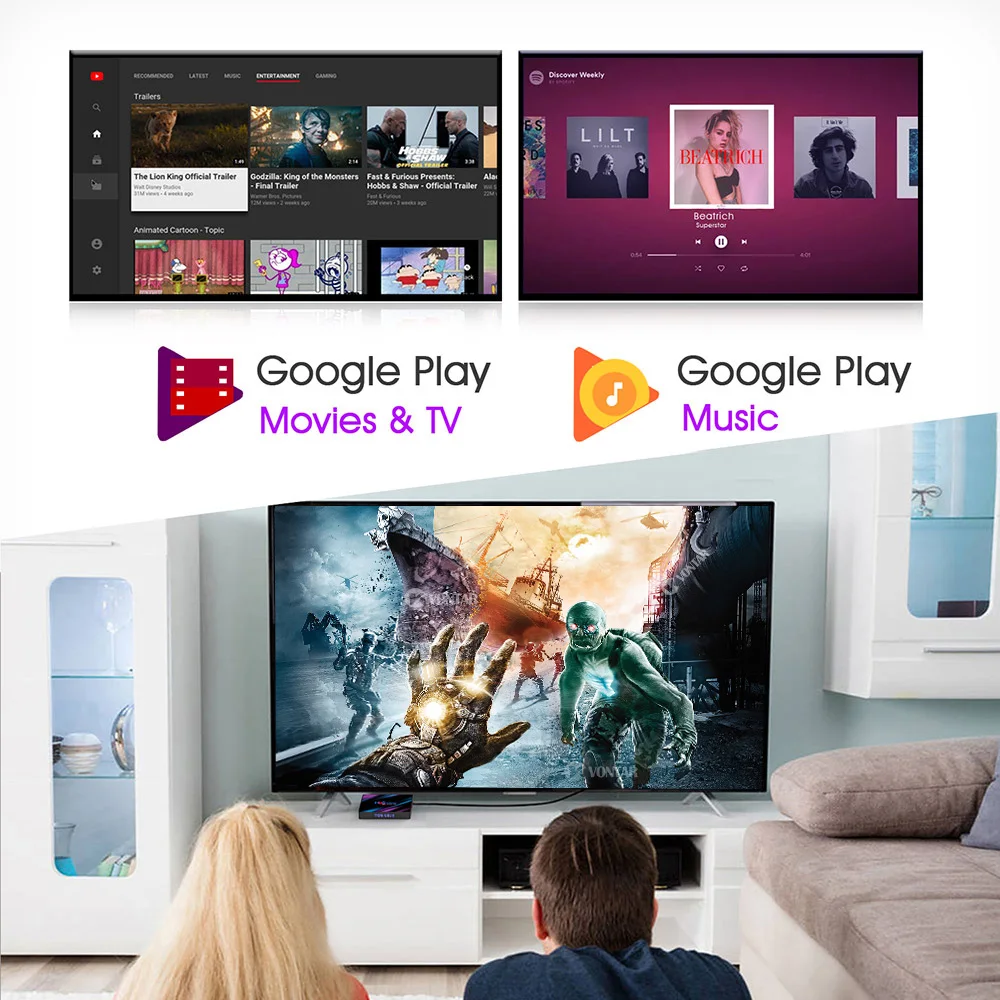 Android 9,0 ТВ приставка H96 Max Rockchip RK3318 4 Гб 64 Гб USB3.0 1080P H.265 60 кадров в секунду Google голосовой Assitant плеер Youtube HD 4K Smart tv