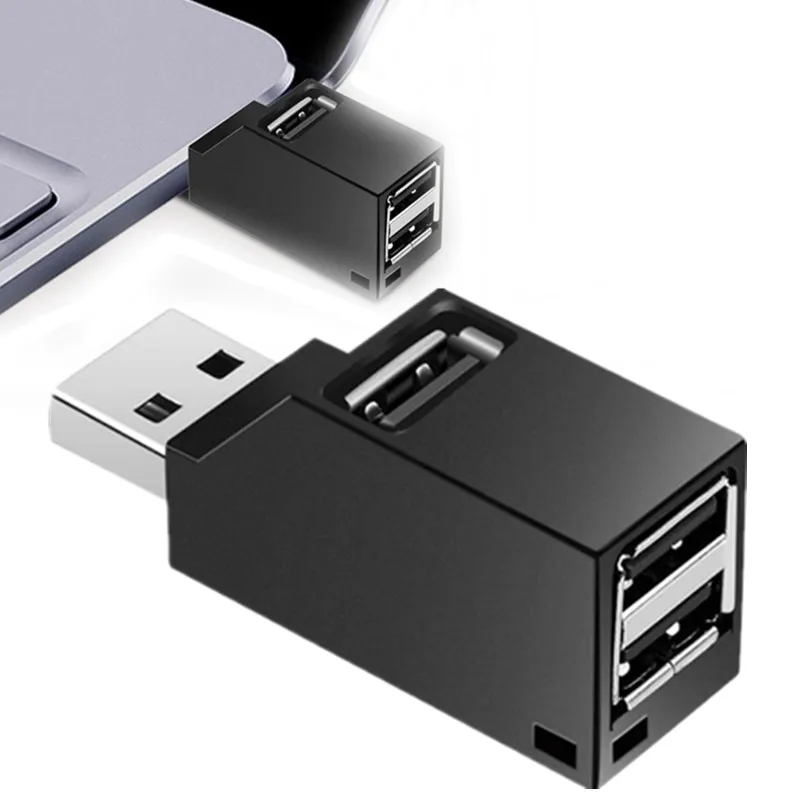 

Small Mini Card Reader Laptop USB 2.0 High Speed Transfer Splitter Hub Expander Device