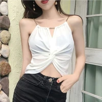 womens underwear tops halter streetwear cami knitting korean vest tanks tops camisole womens t shirt slim sexy cami bra sweet