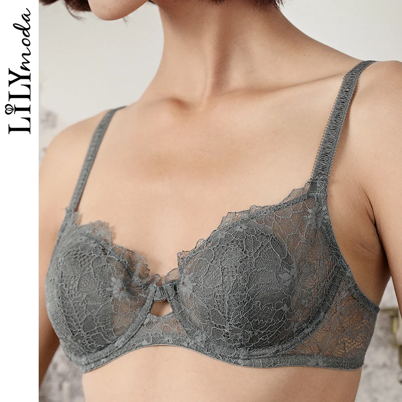 LILYMODA женское Сексуальное цветочное кружевное двубортное Нижнее белье женские горячие пряжа бюстгальтер на косточках наборы