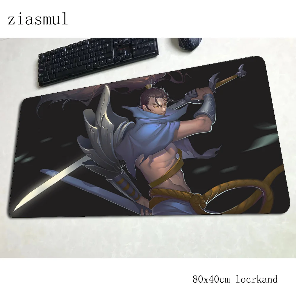 Коврик для мыши yasuo 800x400x3 мм модный компьютерной игровые аксессуары коврик с