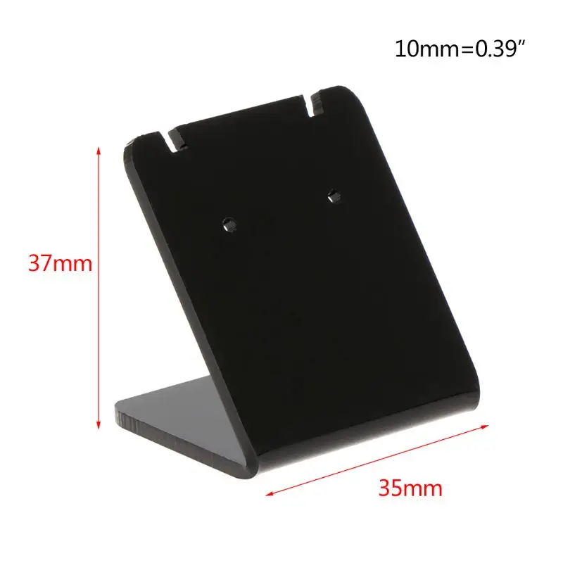 

2021 10 Pcs/Set Earrings Shelf Display Stand Holder L Shape Rectangle Acrylic Professional Ear Stud Jewelry Show Bracket Rack