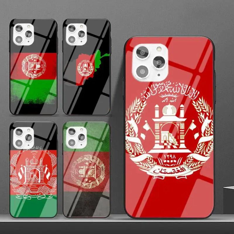 

Afghan Afghanistan Flag Phone Case For IPhone 6 6s 7 8 Plus X Xs Xr Xsmax 11 12 Pro Promax 12mini Tempered Glass