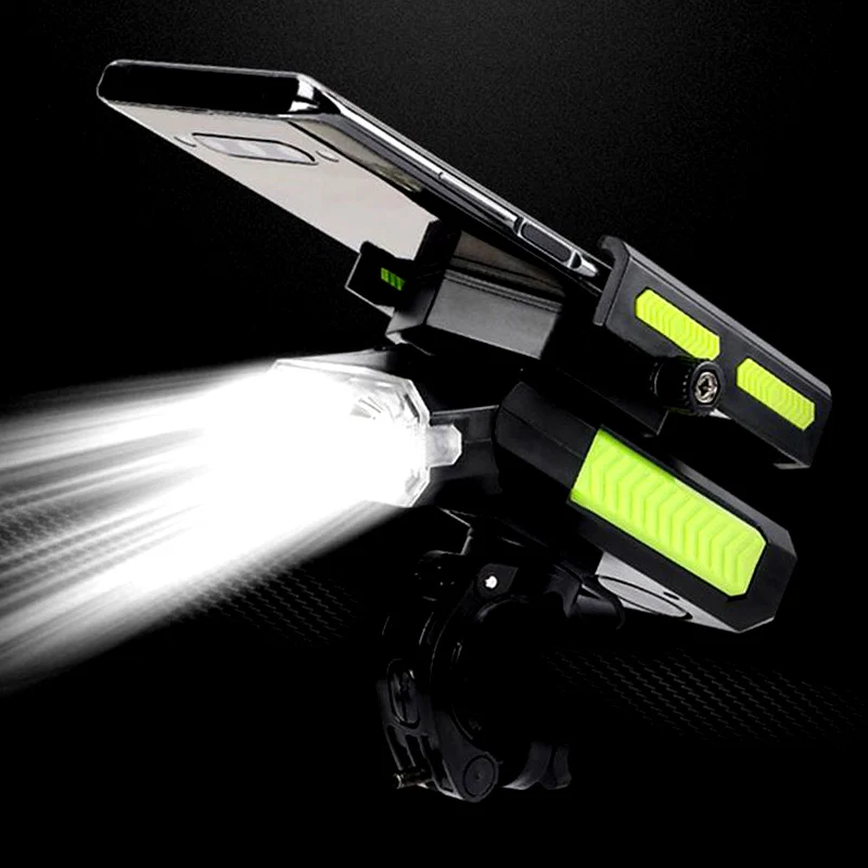 

Bicycle headlamp bike waterproof headlight 5 in 1bell headlamp horn mobile phone USB charging MTB bell lamp flashlight headlamp