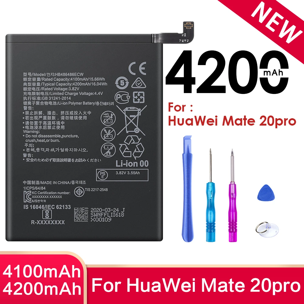 Аккумулятор SIYAA HB486486ECW для Huawei Mate 20pro Mate20 Pro литий-полимерный 4200 мА · ч | Мобильные