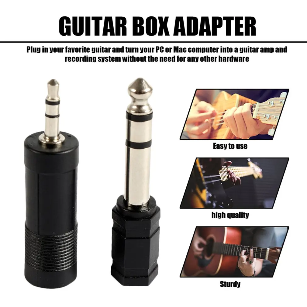schwarz elektrische gitarre adapter set zu usb schnittstelle link kabel für pc mac recordin elektrische akustische gitarren bass dropshipping fre
