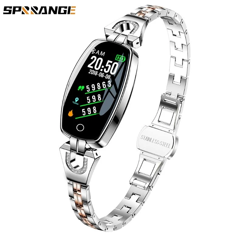 

H8 Waterproof Smart Bracelet Women Sports Smartband Heart Rate Blood Pressure Monitor Watch Fitness Tracker for iOS for Android