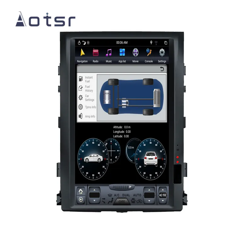 PX6 4 + 64 Tesla вертикальный Android 9 0 автомобильный dvd мультимедийный плеер для Toyota land