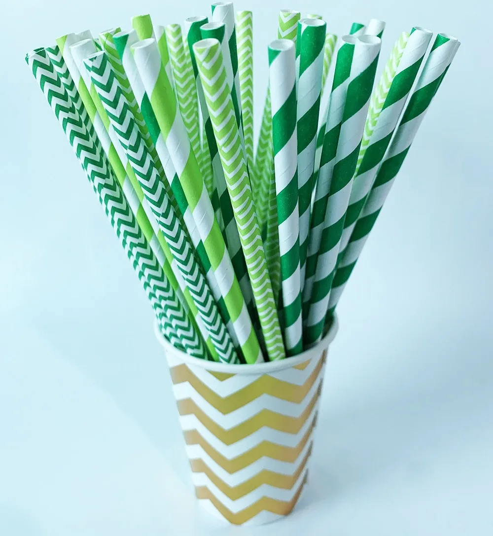 

J71 Color Paper Straws Party Supply Colorful Mixed Paper Straw Kids Birthday Party Wedding Decorations Paper Drinking Straws
