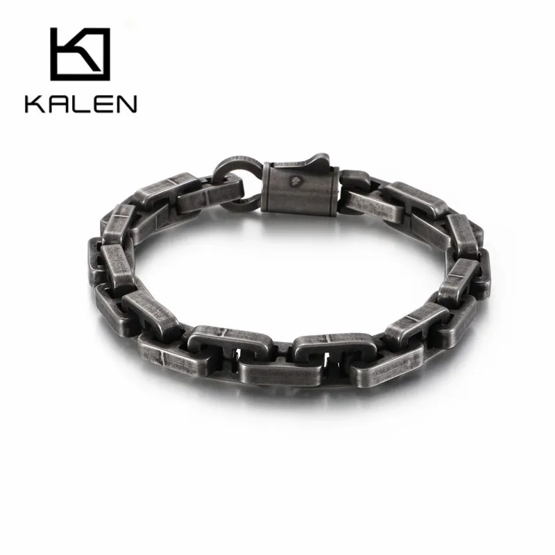 Мужской браслет цепочка KALEN из нержавеющей стали 23 см