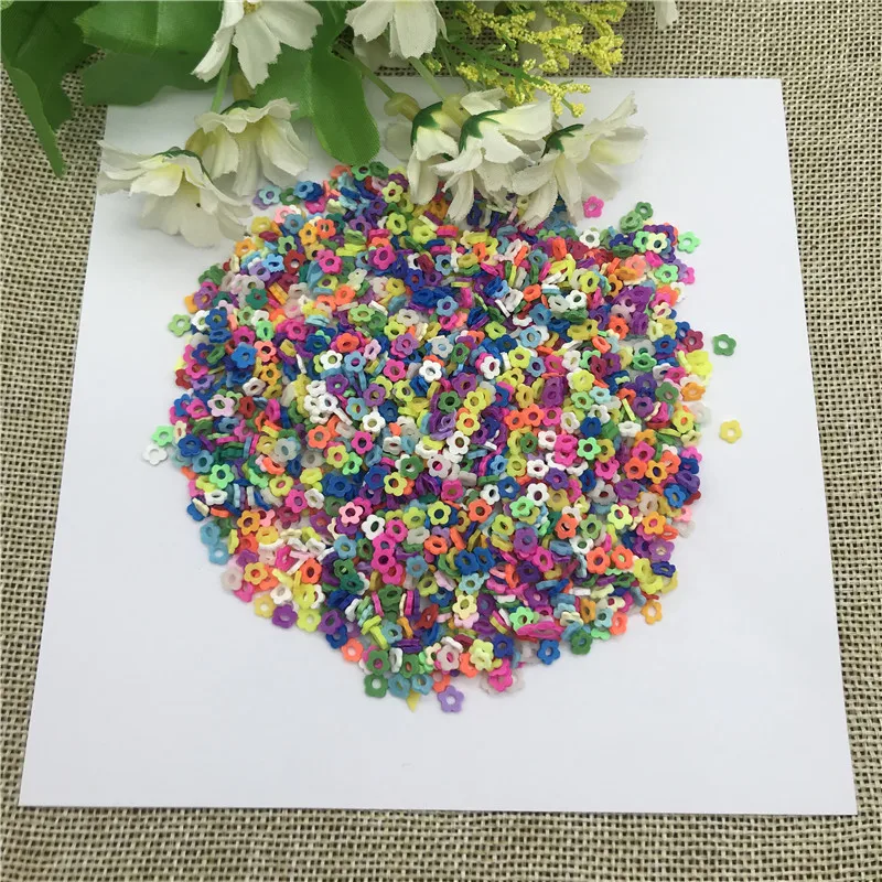 20g 5mm Mix Color Flower for Resin DIY Supplies Nails Art Polymer Clear Clay accessories Sequins scrapbook shakes Craft | Дом и сад