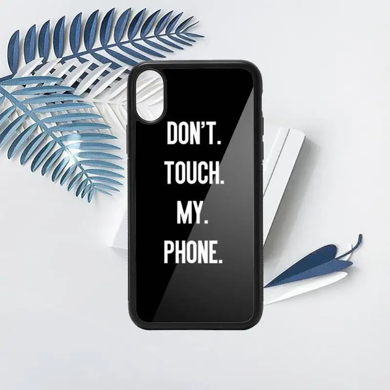 

Do Not dont Touch My Phone high quality Phone Case shell PC for iPhone 11 12 pro XS MAX 8 7 6 6S Plus X 5S SE 2020 XR