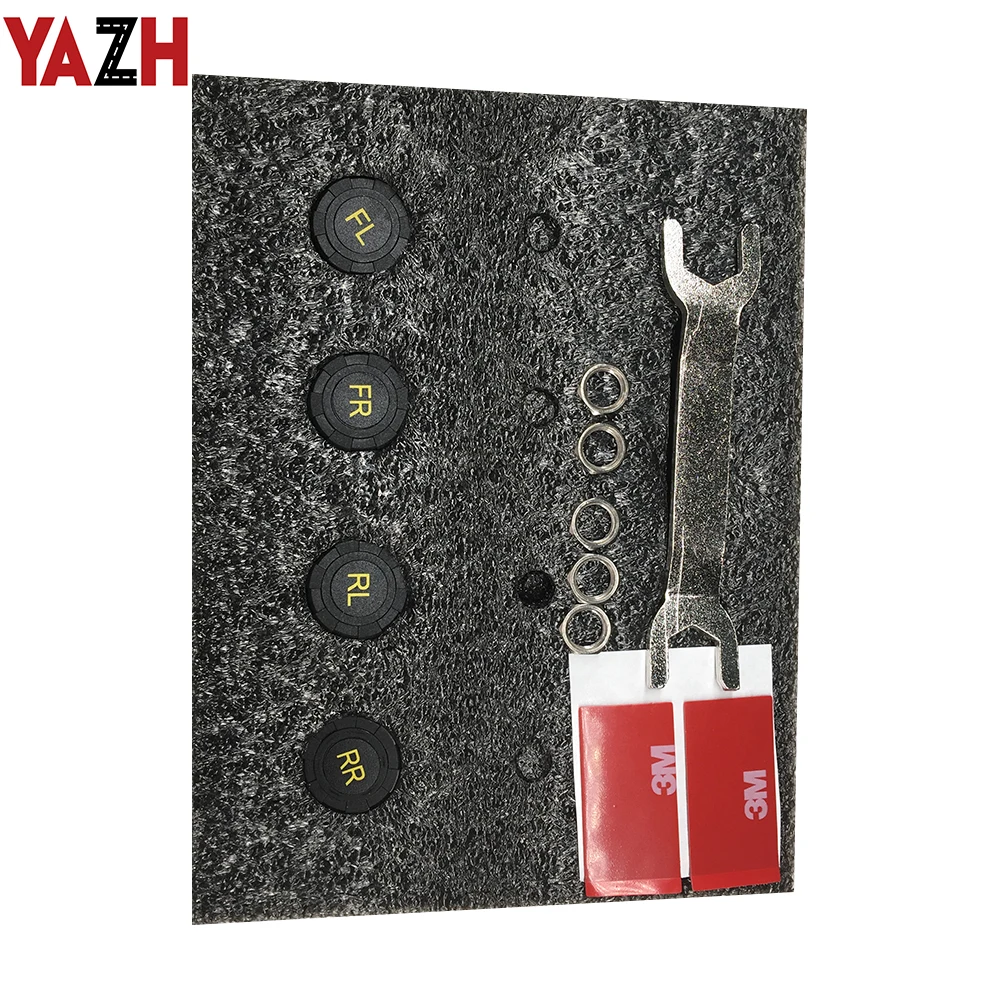 YAZH USB Android TPMS система контроля давления в шинах Дисплей Сигнализация 5 в Android навигация автомобильное радио с 4 датчиками