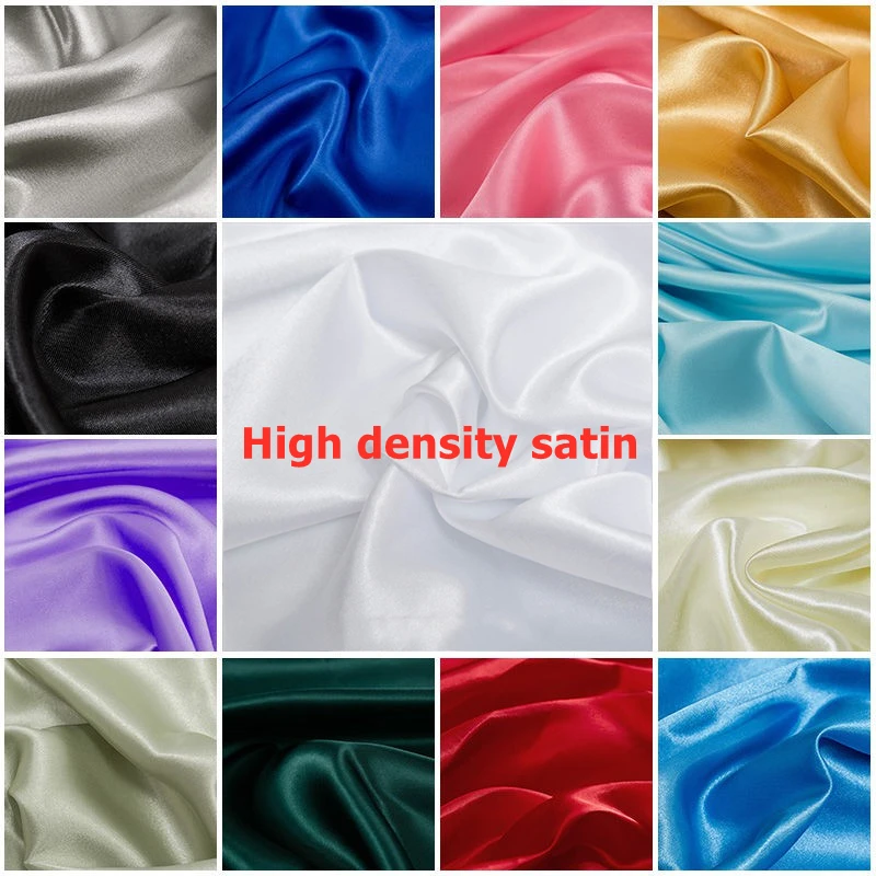 Атласная швейная ткань платье Ткань имитация шелка Подарочная коробка подкладка
