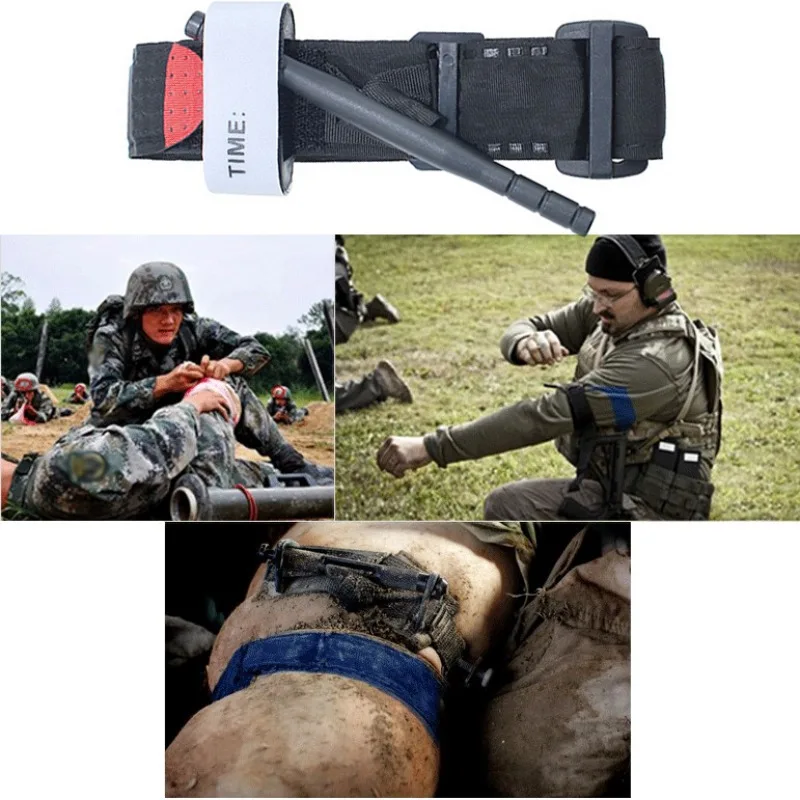 

Camping Hiking Outdoor Survival Portable First Aid Quick Buckle Medical Military Tactical One Hand Emergency Tourniquet Pro
