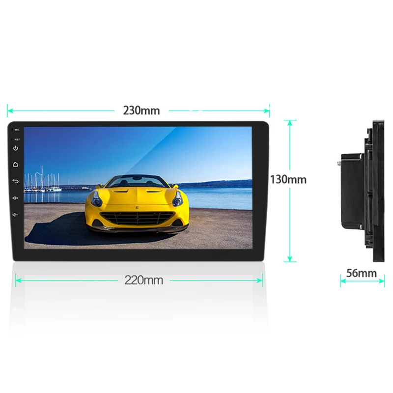 9-Inch Android 8.1 Car Gps Multimedia Universal Navigation Head With Reverse Rear Camera For Any Model Ultra-Thin Back | Автомобили и