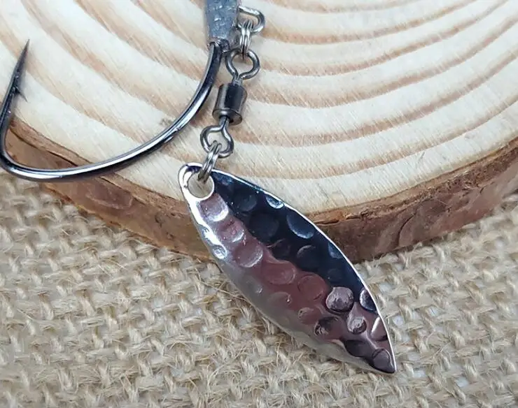 Рыболовные крючки 2 шт. г 3 4 Φ 7 джиг-головка с блестками и пружинным замком игла