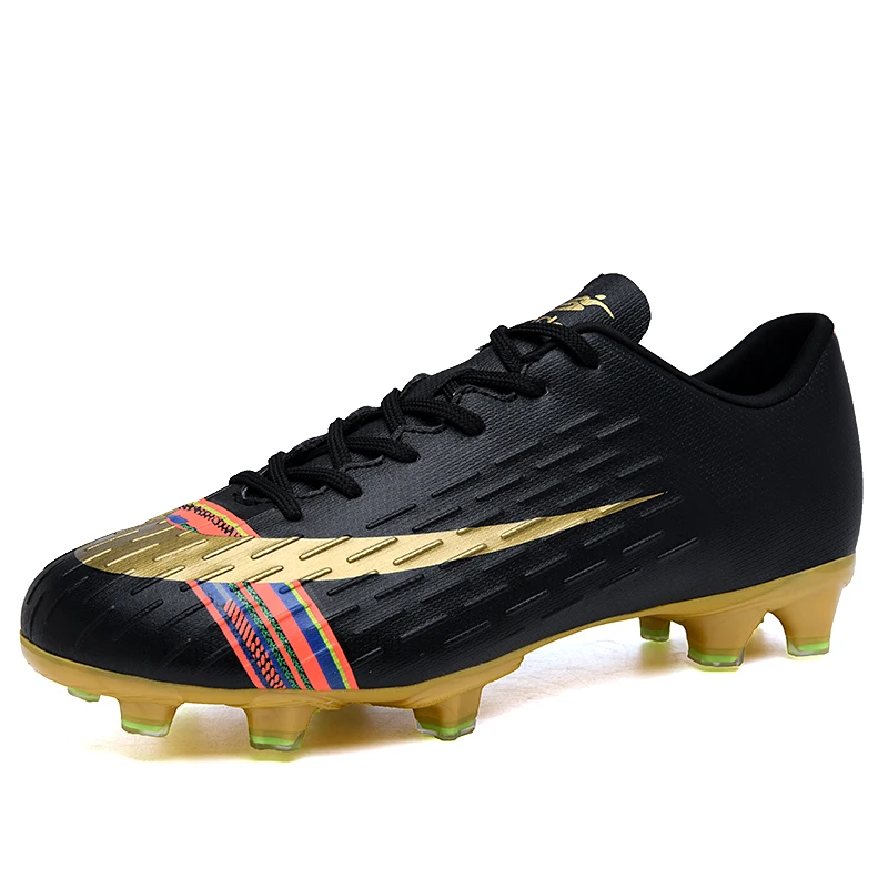 Новое поступление Superfly VI 360 Elite FG KJ 6 XII 12 CR7 Ronaldo Neymar мужские и женские мальчики высокие футбольные бутсы - Цвет: Черный