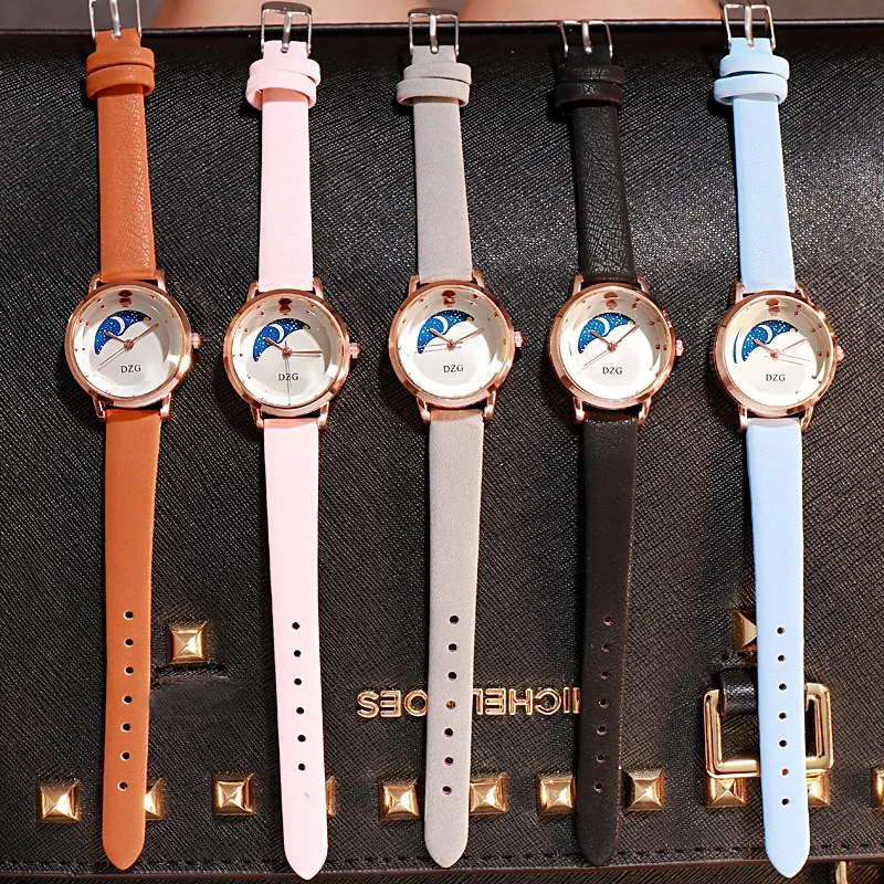 Часы женские кварцевые с кожаным ремешком люксовые модные повседневные наручные