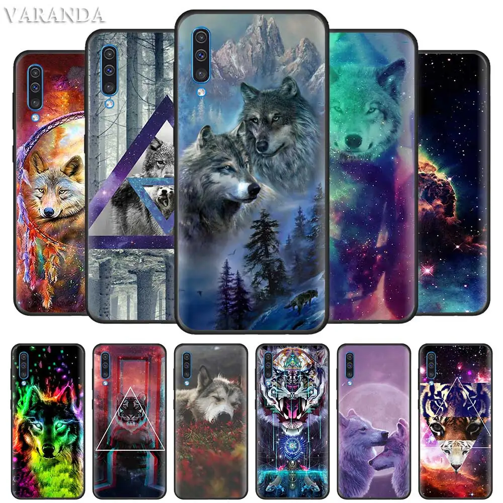 

Animal Wolf Dog Panda Flower Case for Samsung Galaxy A21s A31 A12 A11 A51 A50 A40 A30 A70 A10 A20 Black Silicone Cover