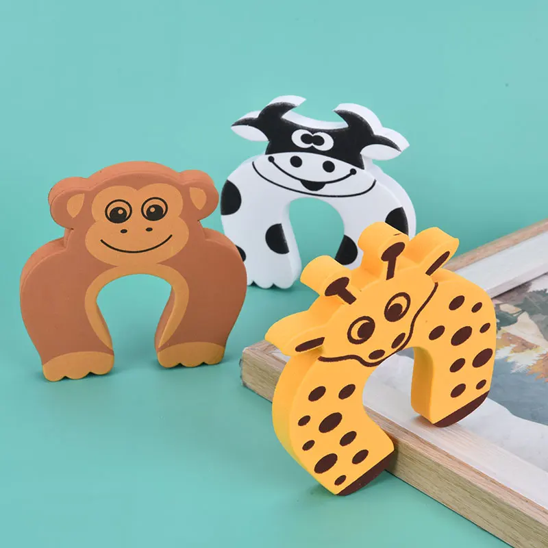5pcs/lot Protection Baby Safety Cute Animal Door Stopper Card Lock Newborn Care Child Finger Protector | Мать и ребенок