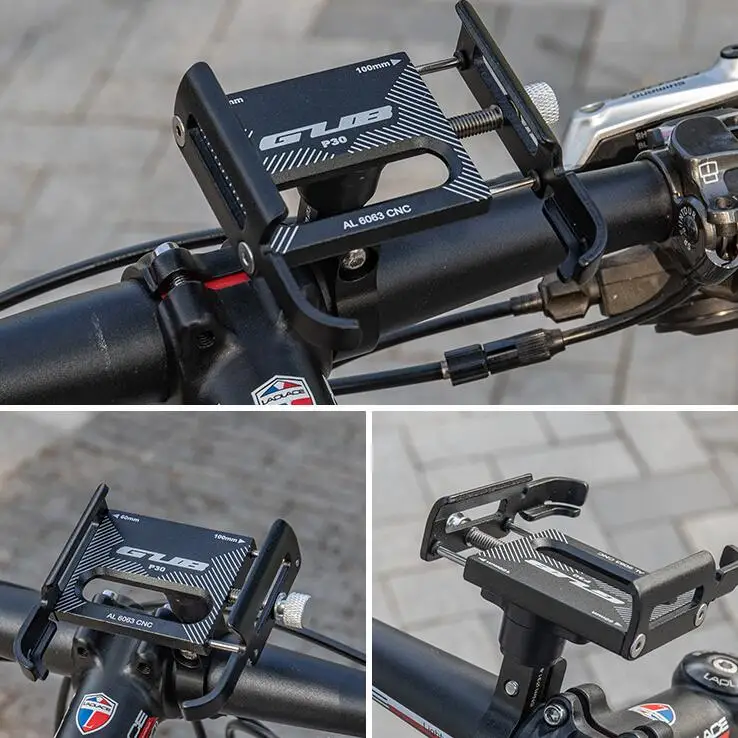 gub p30 360 rotating bicycle handlebar mobile phone holders mounts stands aluminum motorcycle bicycle stand for electric bicycle free global shipping