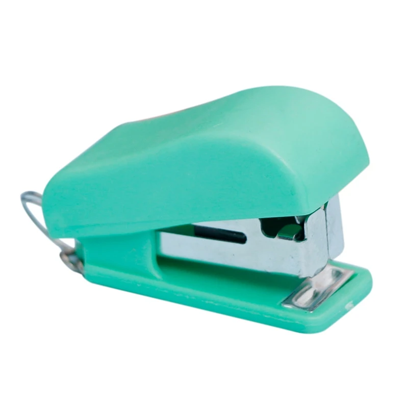 

1 шт. мини-Степлер пластиковый Канцелярский набор Kawaii степлер бумажные офисные аксессуары милый многоцветный степлер