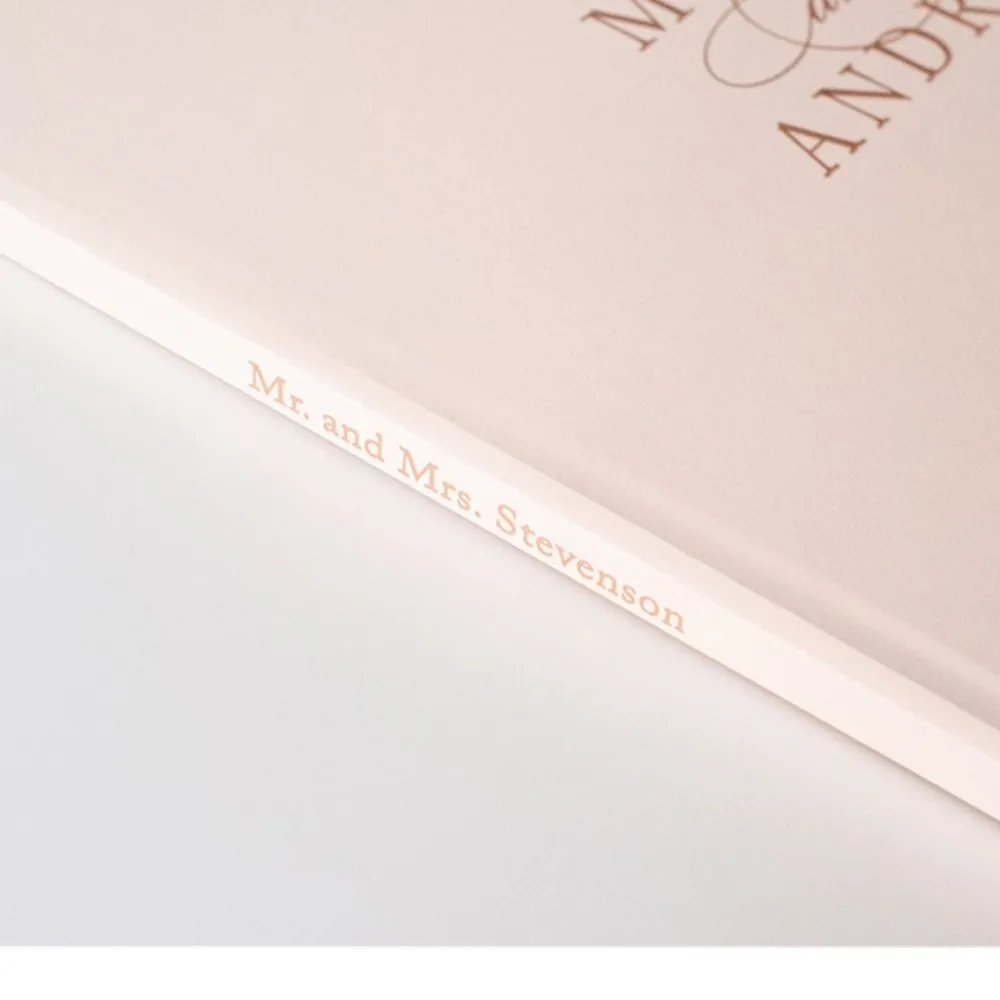 Индивидуальные имена мистер и миссис Свадебная Гостевая книга гостевая rosegold