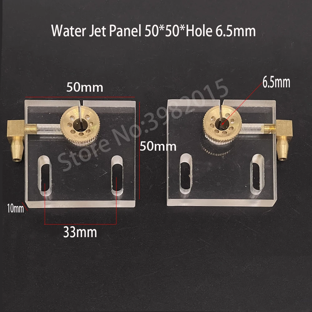 

Детали для резки проволоки, акриловая водоструйная панель W50 * L50 мм * отверстие 6,5 мм, водяная доска для станка для резки проволоки WEDM