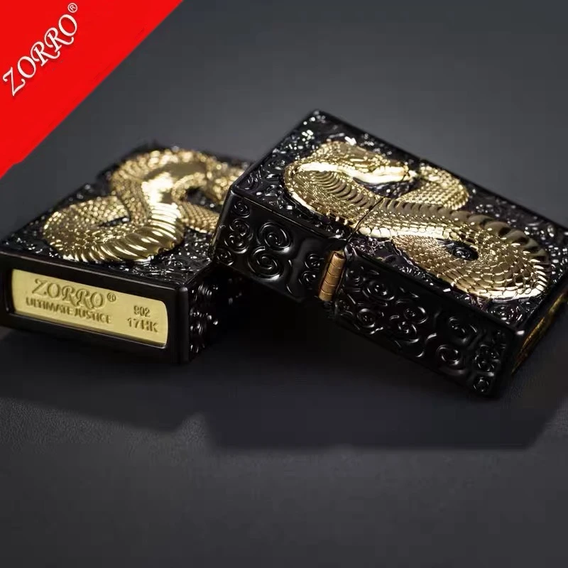 Zorro винтажная кремневые зажигалки бензиновая керосиновая Зажигалка