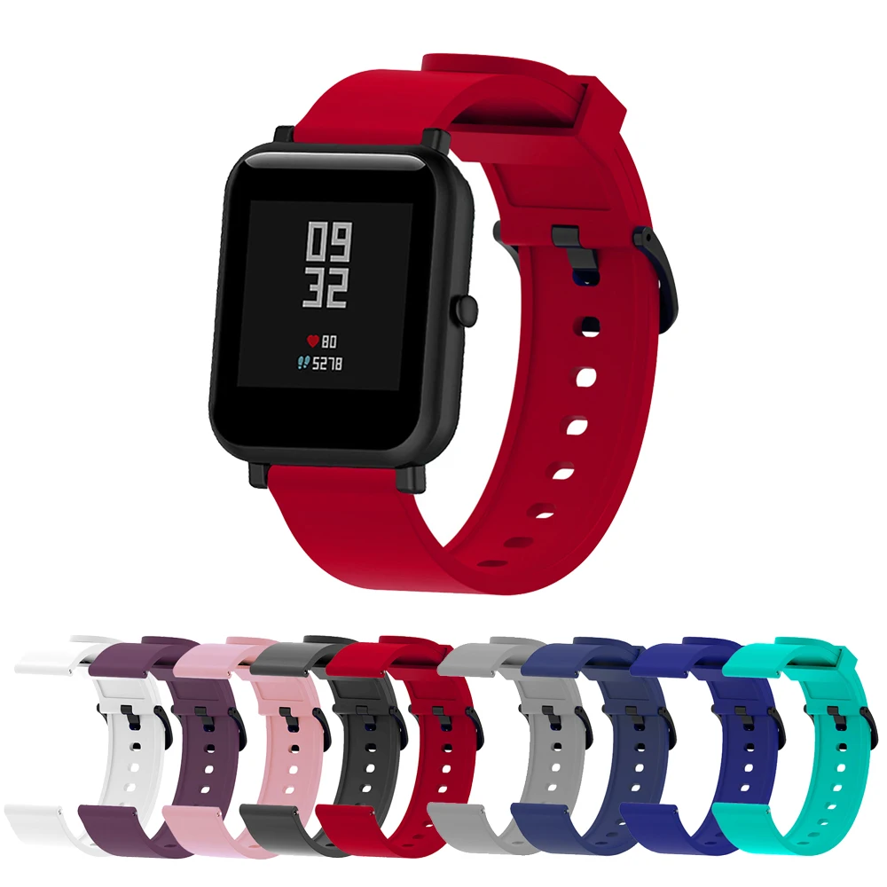 

Ремешок силиконовый для Xiaomi Huami Amazfit Bip, 20 мм