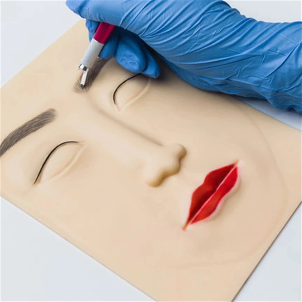 

5/10pcs Tattoo Practice Skin Double Permanent Makeup Eyebrows Tattoo Beginner Skin Practice Microblading Tattoo Supplies Tool