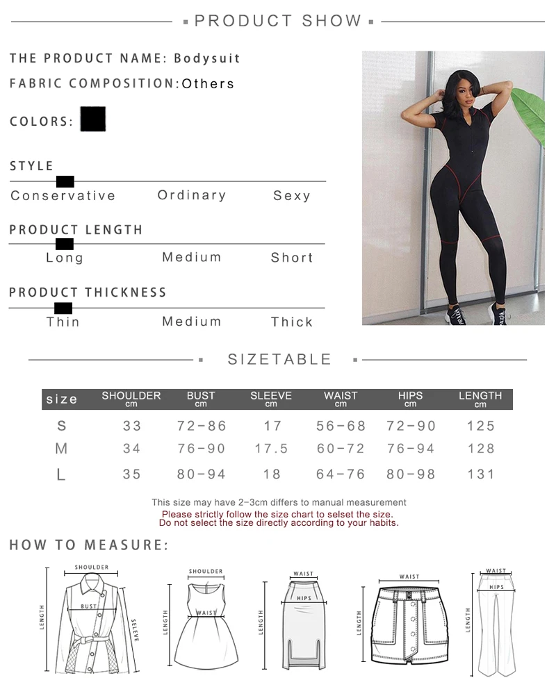 

Skinny Fitness Long Rompers Women Jumpsuit Sexy Short Sleeve Turtleneck Zipper Fly Playsuit Women Bodysuit Activewear Casual