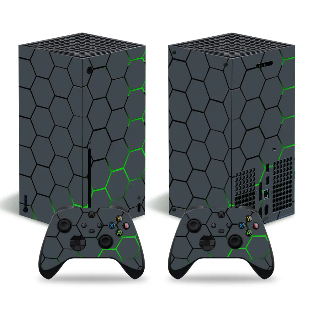 Наклейка в виде сот для Xbox серии X консоли и 2 контроллеров Виниловая наклейка 1 |