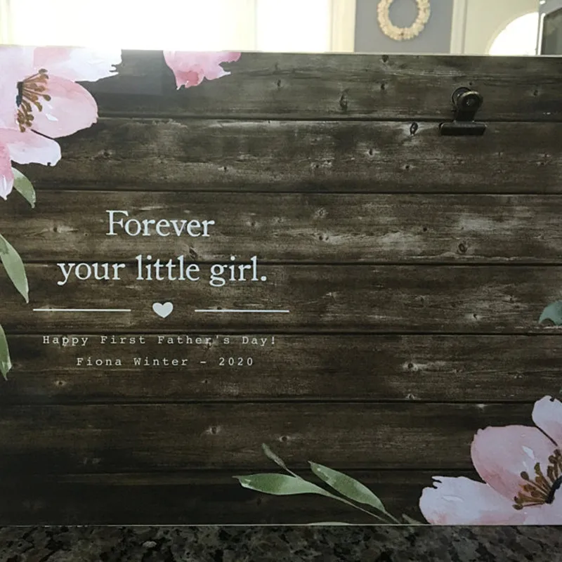 Цветочная фоторамка на заказ фоторамки День отца навсегда Ваша маленькая