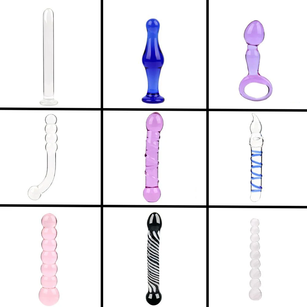 Анальная пробка 9 видов большая стеклянная кристально гладкая секс-игрушки для