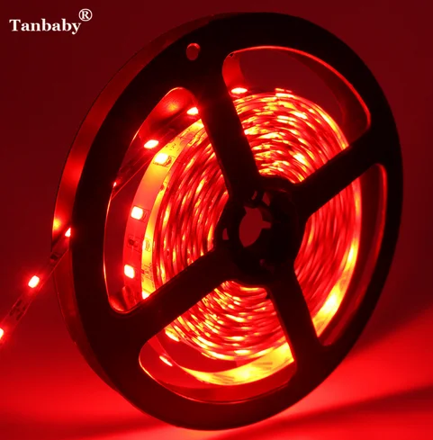 red light Светодиодный ленточный светильник 5630 SMD с контроллером и блоком питания 12 В 5 м 300 светодиодный 2 а гибкий ленточный светильник для дома, декоративный светильник - Испускаемый цвет: red light