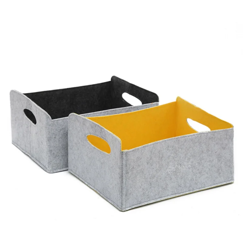 

Felt Storage Basket Organizer Boxes Containers Storage Foldable For Nursery Toys Storage Bins 2021 New Household Kichen