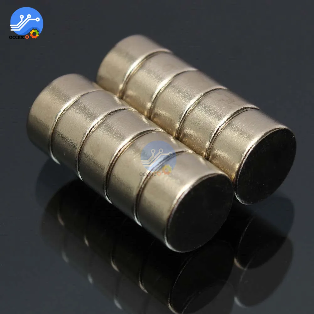 Новый мощный Круглый цилиндрический редкоземельный магнит 10 шт. 10х5 мм