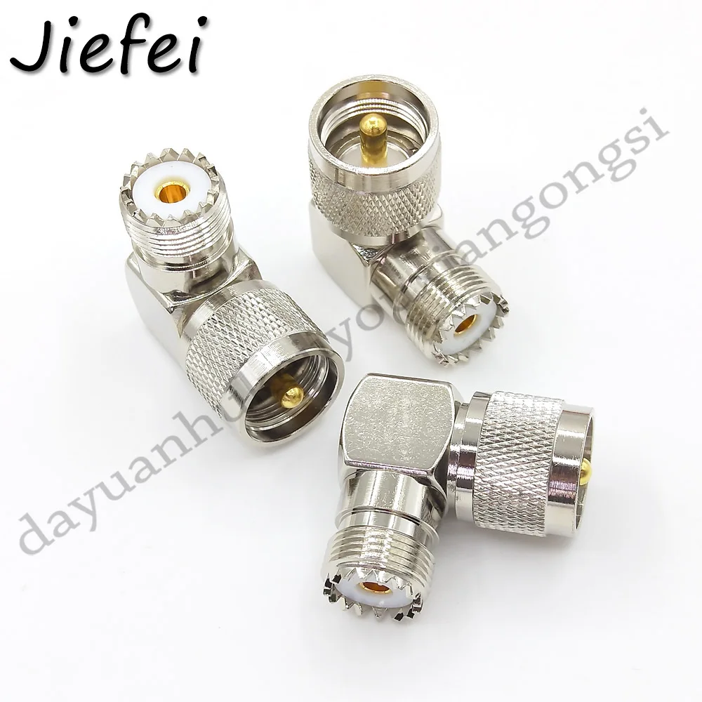 10 шт. медный адаптер UHF штырь гнездо с прямым углом радиочастотной лампы SO 239