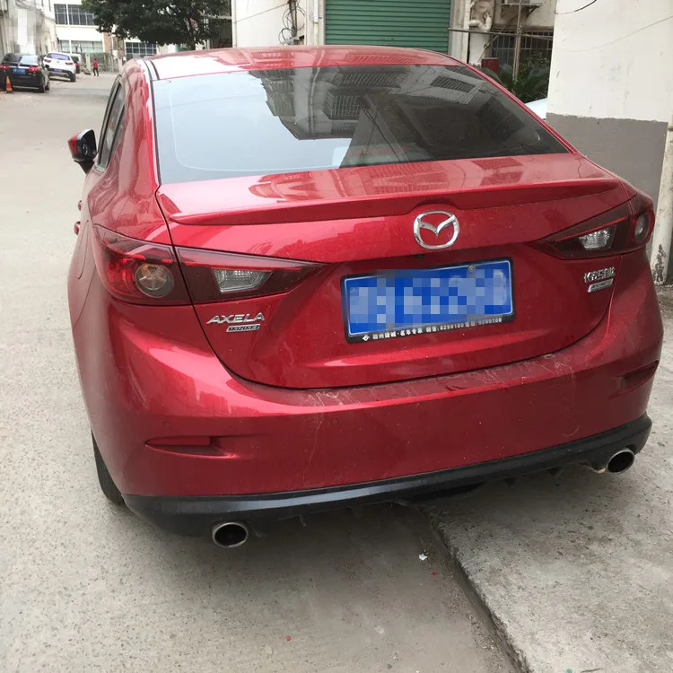 Спойлер для Mazda 3 2014 2019 спортивный спойлер AXELA из АБС пластика автомобильное