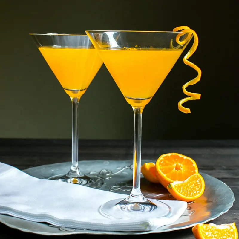 Хрустальный прозрачный бокал для мартини шампанского маргариты 120/ 200 мл посуда