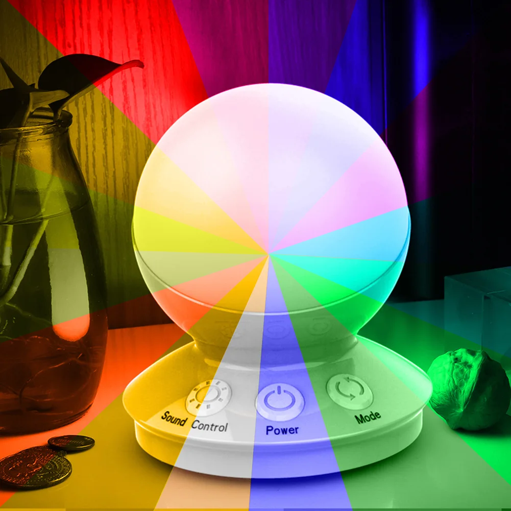 

Music Sound Light Holiday Party LED Atmosphere Lamp USB Charging RGB Colorful Smart LED Easy Installation Indoor Lamp