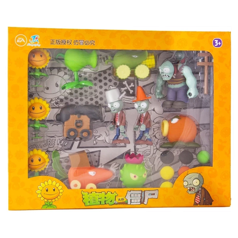 Подлинные Растения против зомби 2 игрушка Can Fire Bullet настольная боевая игра Аниме