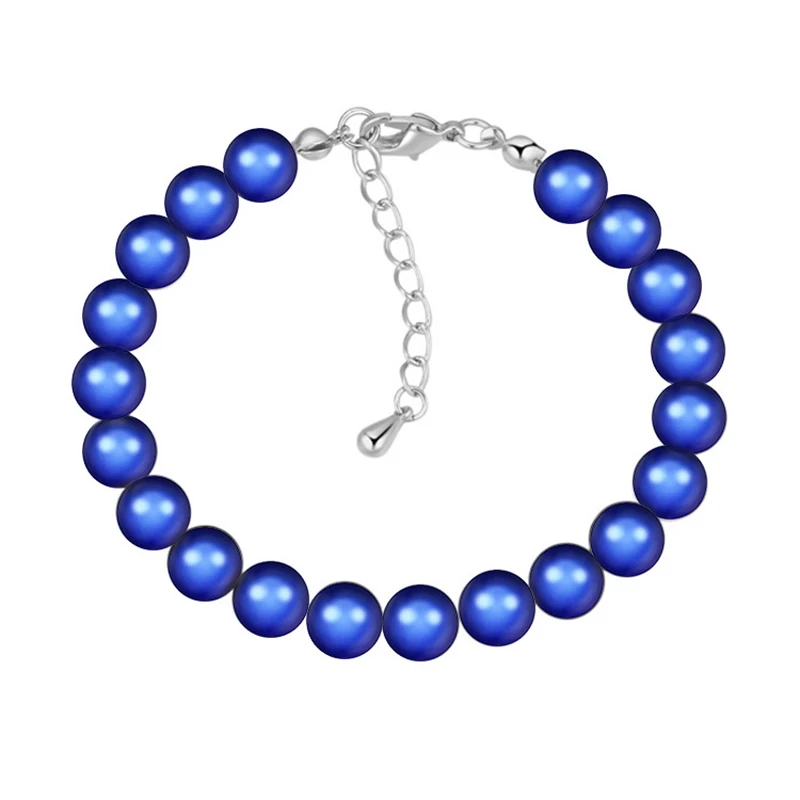 Классические браслеты с хрустальным жемчугом для женщин цепочка бусинами