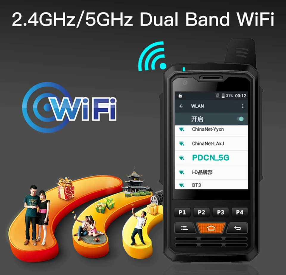UNIWA Alps F50 2,8 дюймовый мобильный телефон 2G/3g/4G Zello Walkie Talkie Android 6,0 четырехъядерный MTK6735 смартфон 1 Гб+ 8 Гб rom мобильный телефон