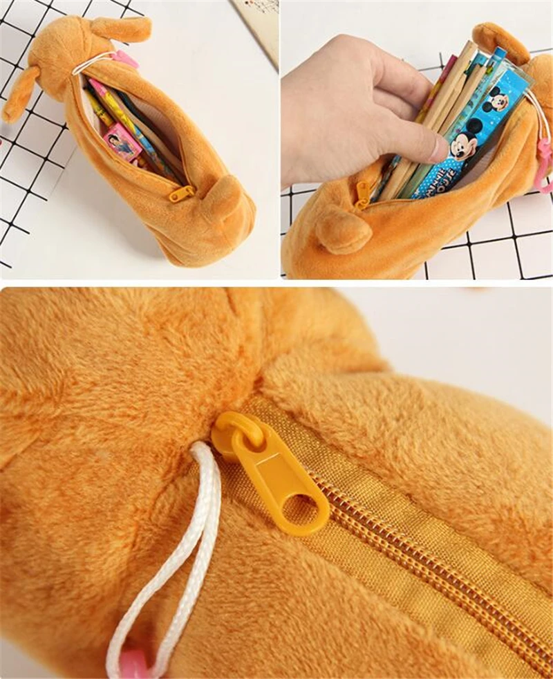 Симпатичный мультяшный плюшевый чехол хаски собака брелок кукла щенок Шнауцер